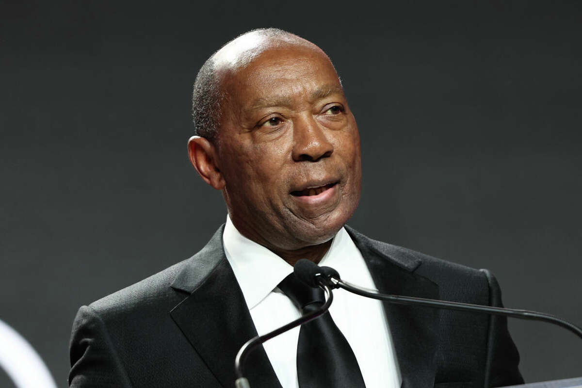 HOUSTON, TEXAS - JULY 28: Mayor Sylvester Turner, City of Houston, gets endorsement from the late congresswoman Sheila Jackson Lee's children. (Photo by Arturo Holmes/Getty Images for National Urban League)