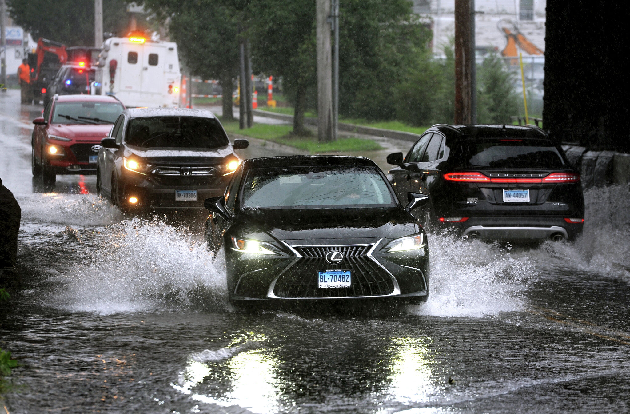 CT officials tried to clear storm drains ahead of heavy rain this week