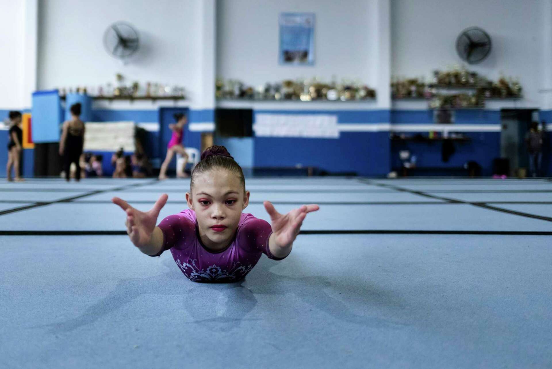 Brazil's Olympic champion Andrade inspires girls at her hometown gym