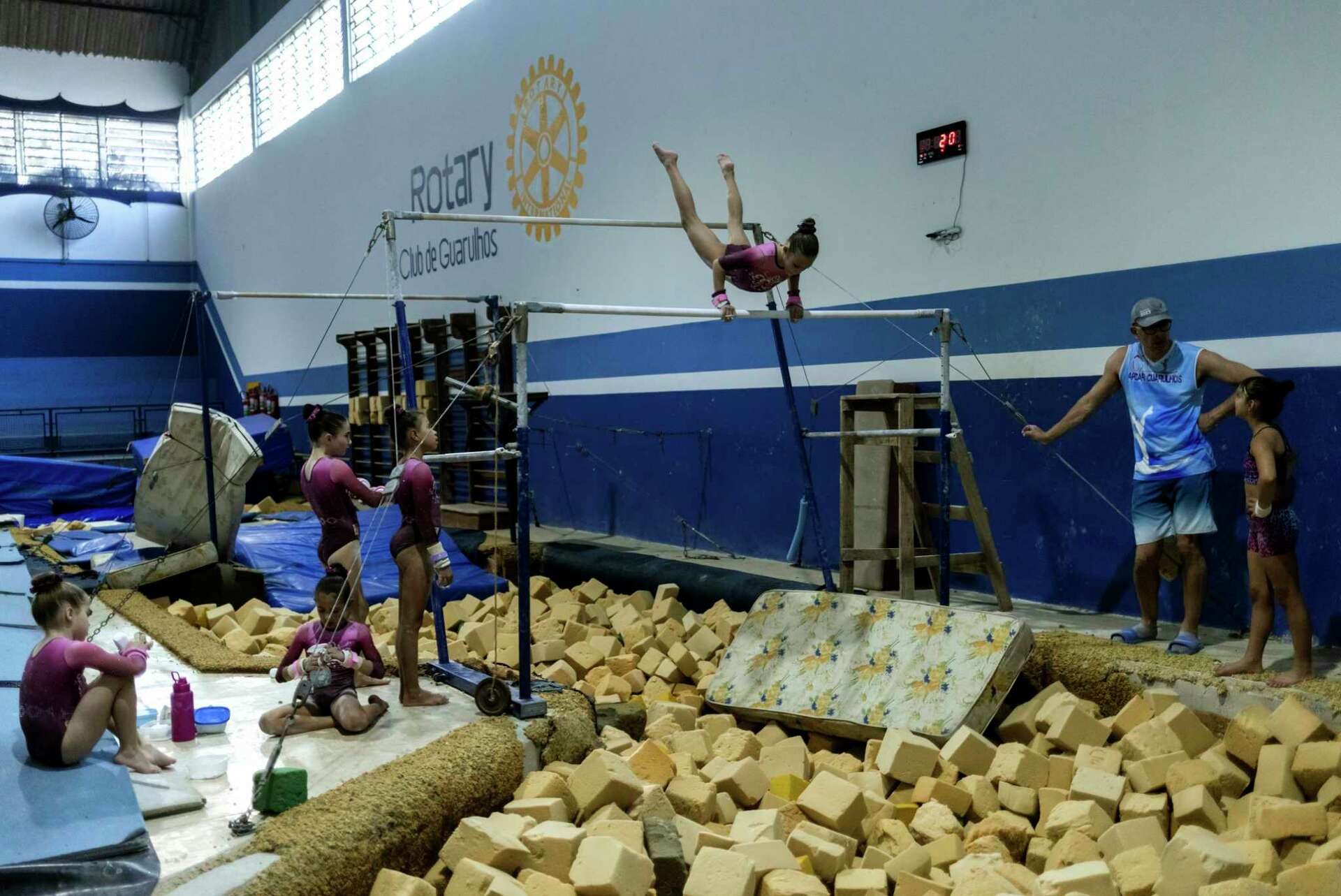 Brazil's Olympic champion Andrade inspires girls at her hometown gym