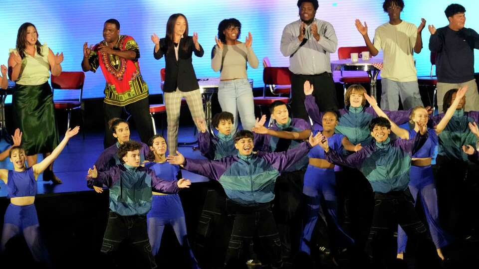 Students and staff perform during the Houston ISD convocation held at Delmar Sports Complex, 4400 W 18th St., Wednesday, Aug. 7, 2024, in Houston.