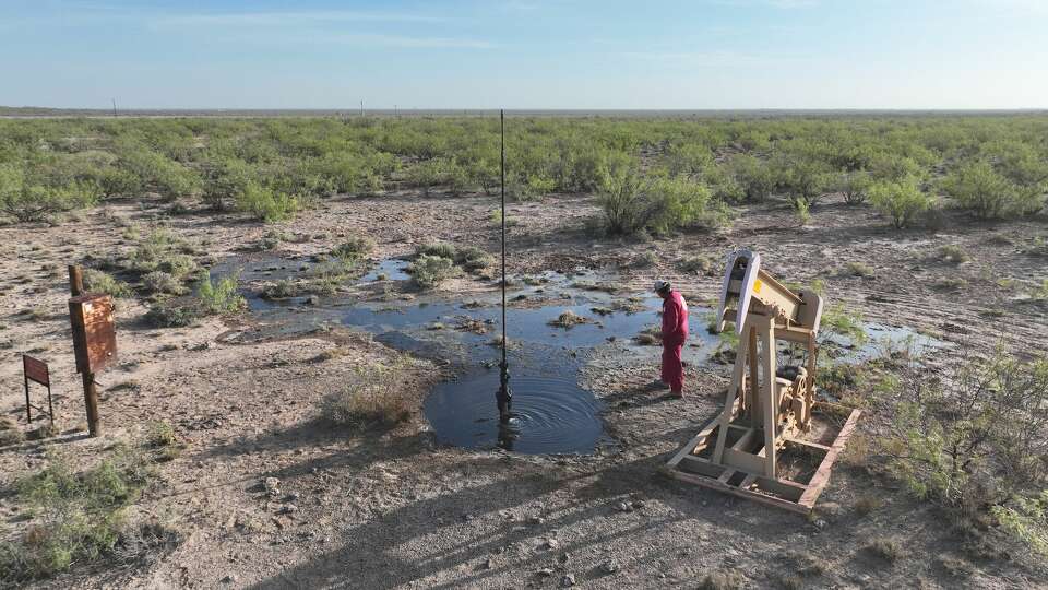 The most recent blowout on Laura Briggs’ ranch began Aug. 1, said Hawk Dunlap, a well control specialist who works at neighboring Antina Ranch. 