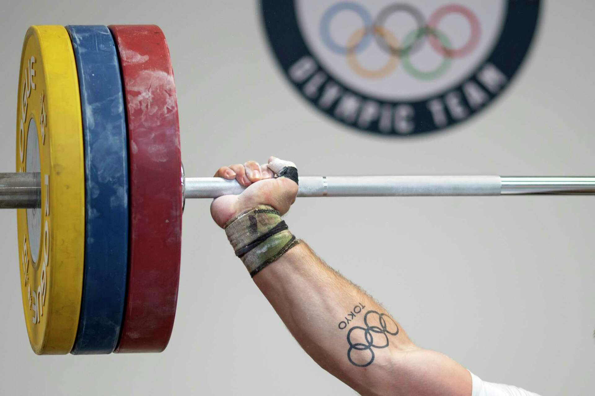 AP PHOTOS The Olympic rings are everywhere even on some athletes