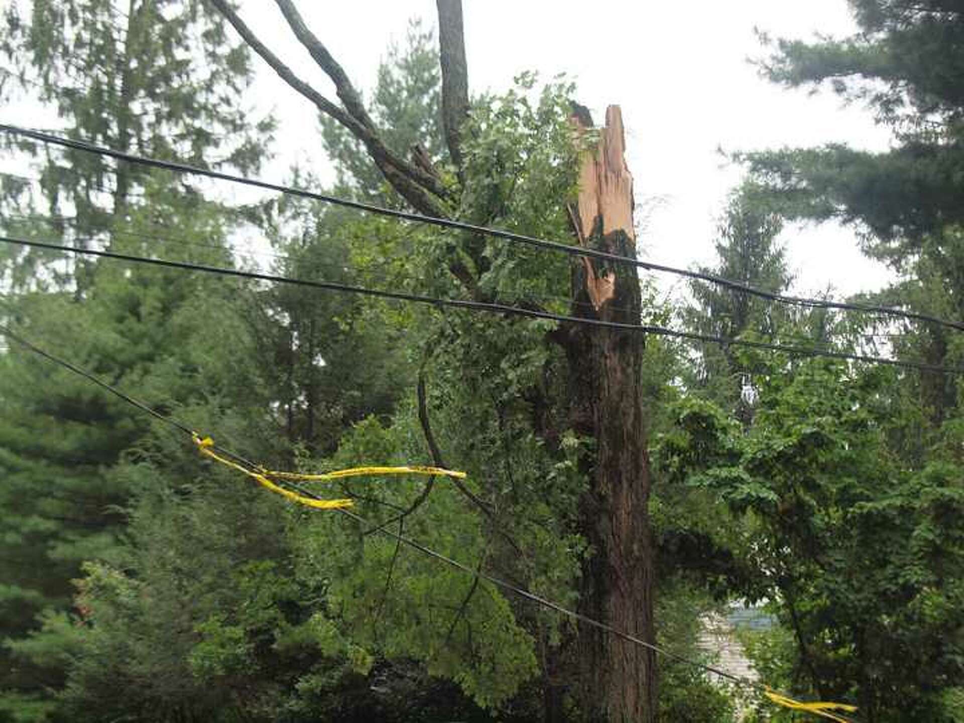 Outages in CT mostly restored after storms from Debby cut power