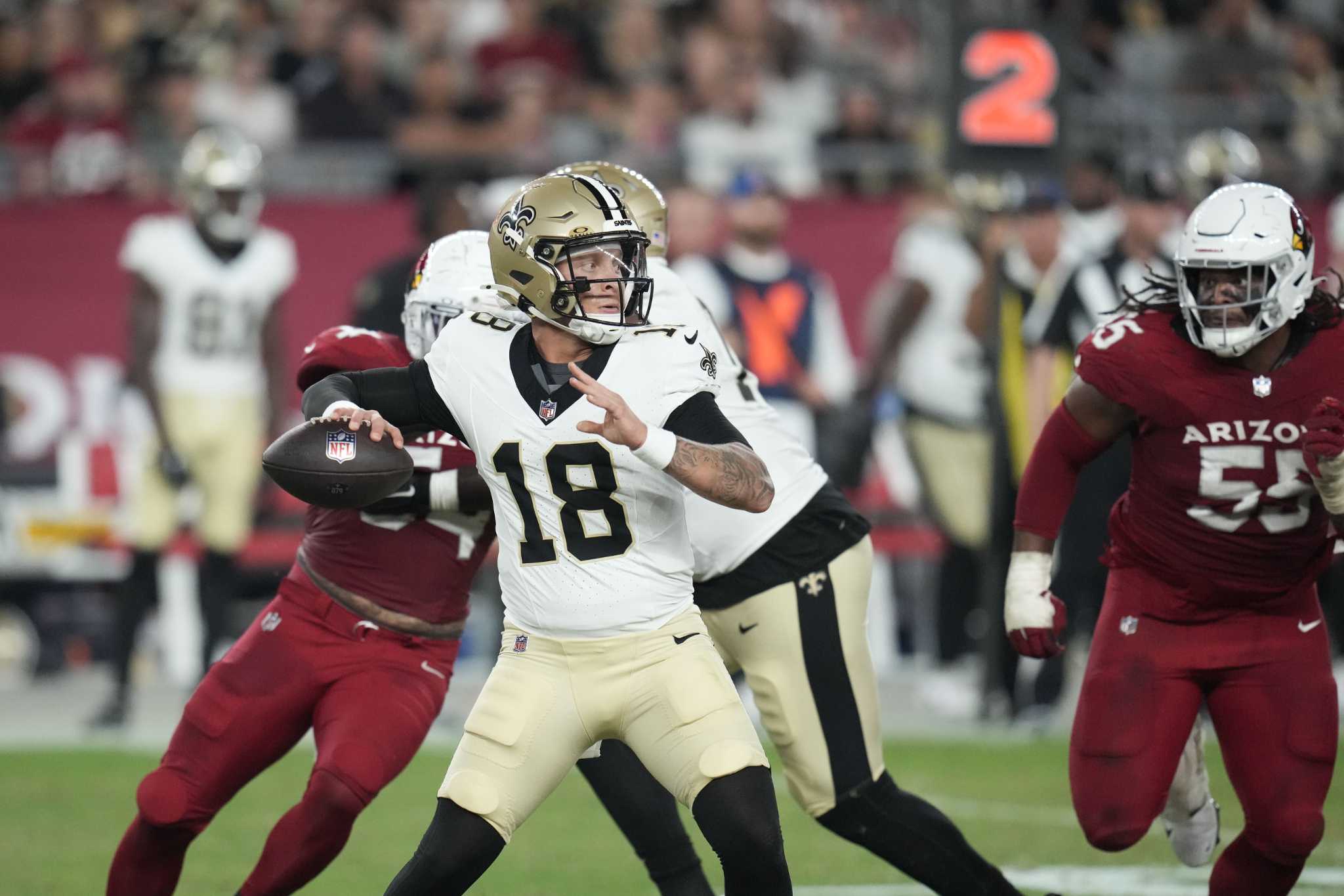 Rookie QB Spencer Rattler leads winning drive in 4th quarter, Saints beat Cardinals 16-14