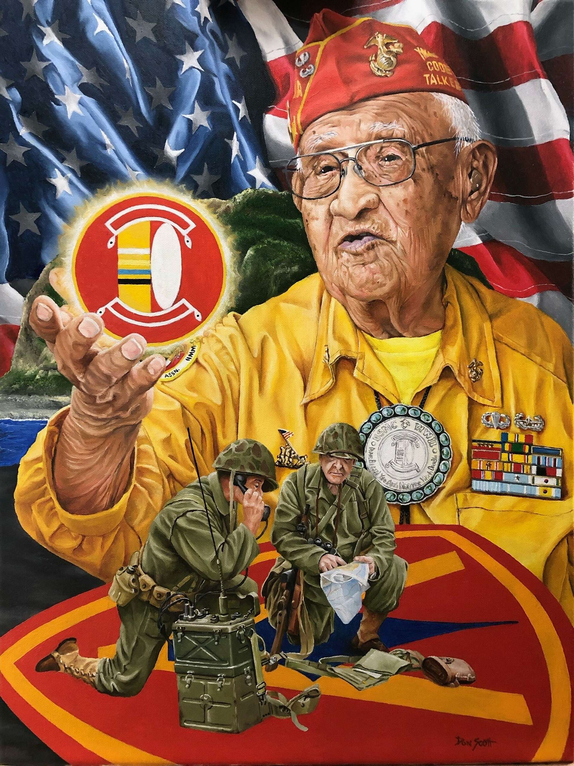 Duty Calls: Artist captures Navajo code talker on canvas
