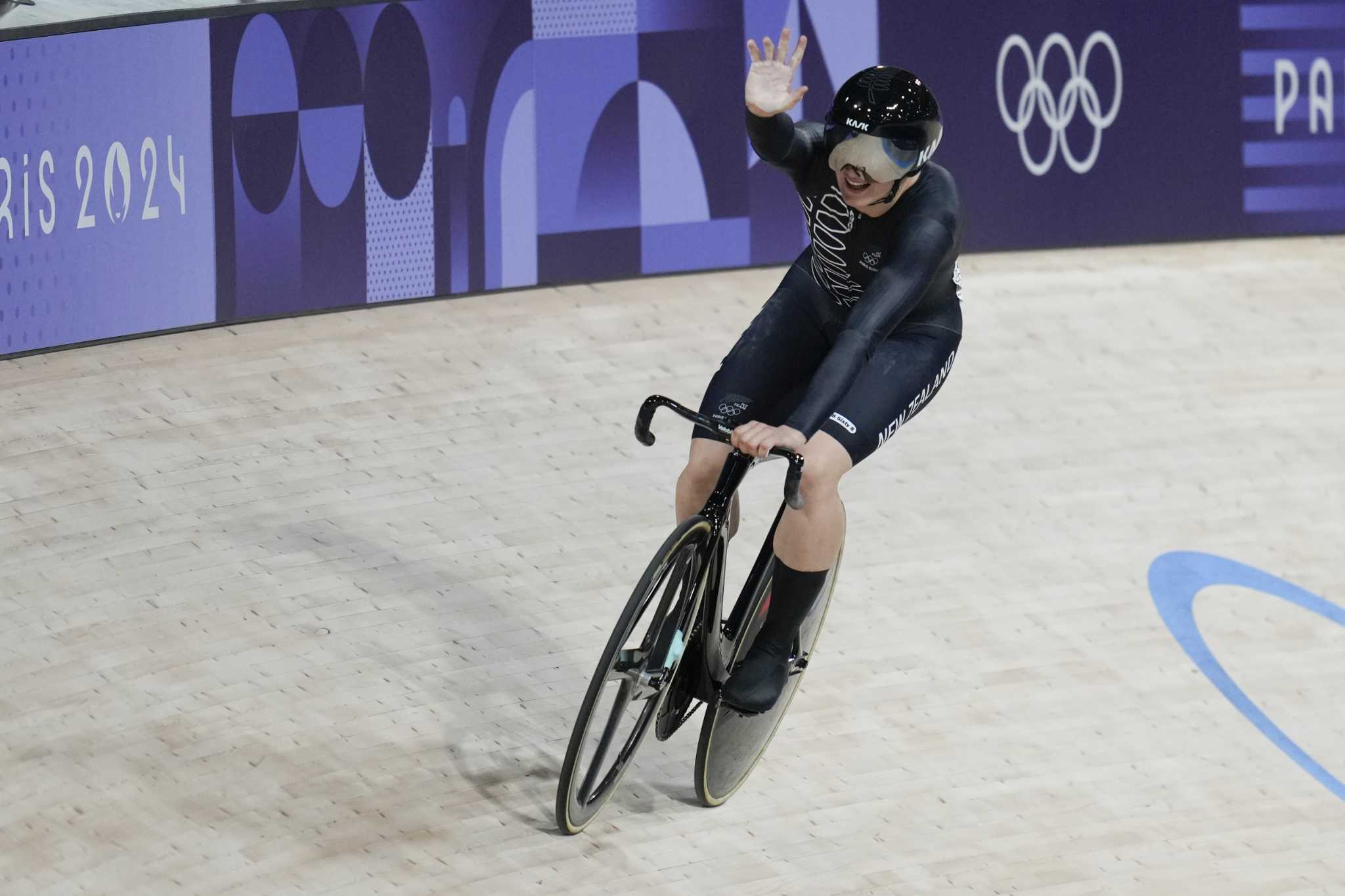 Ellesse Andrews of New Zealand wins Olympic sprint for second gold and