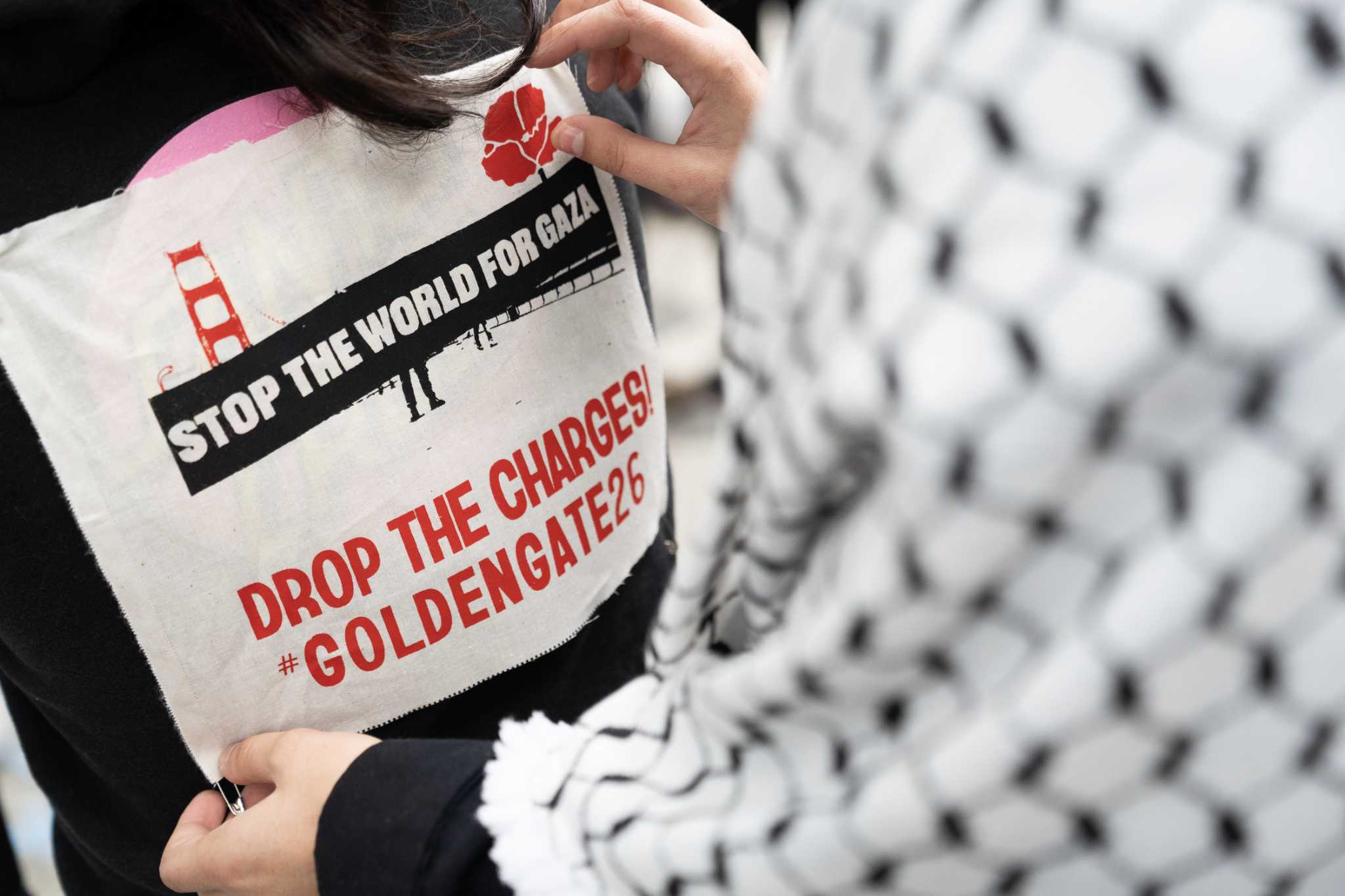 Supporters rally for alleged Golden Gate Bridge protesters