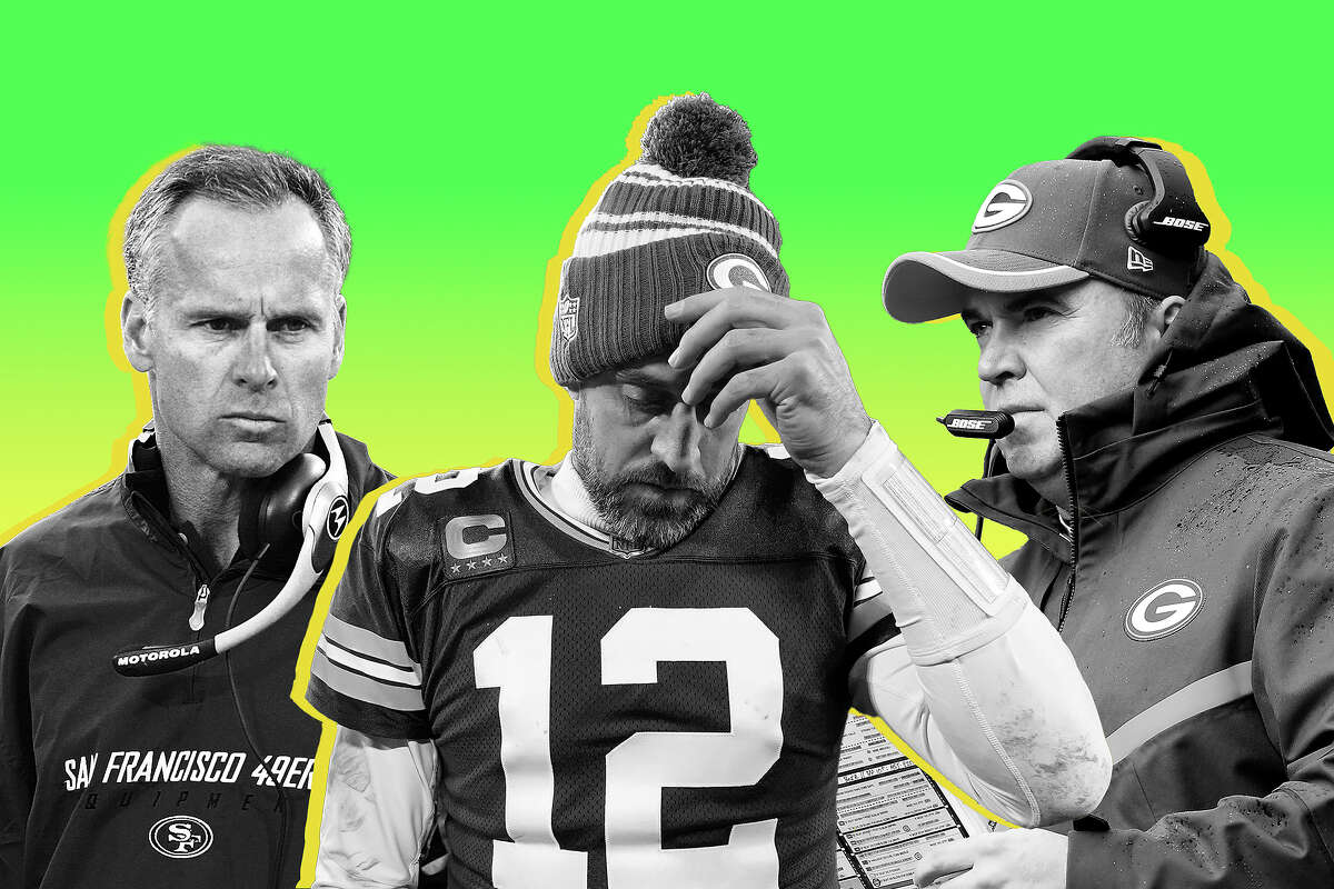 Mike Nolan, Aaron Rodgers and Mike McCarthy Photo Illustration.