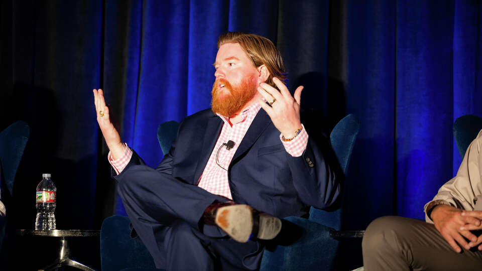 Rusty Smith, executive director for the Texas Produced Water Research Consortium, discusses operator engagement and regulatory collaboration during the Produced Water Society Permian Basin Conference on August 14, 2024 at the Midland County Horseshoe Pavilion in Midland.