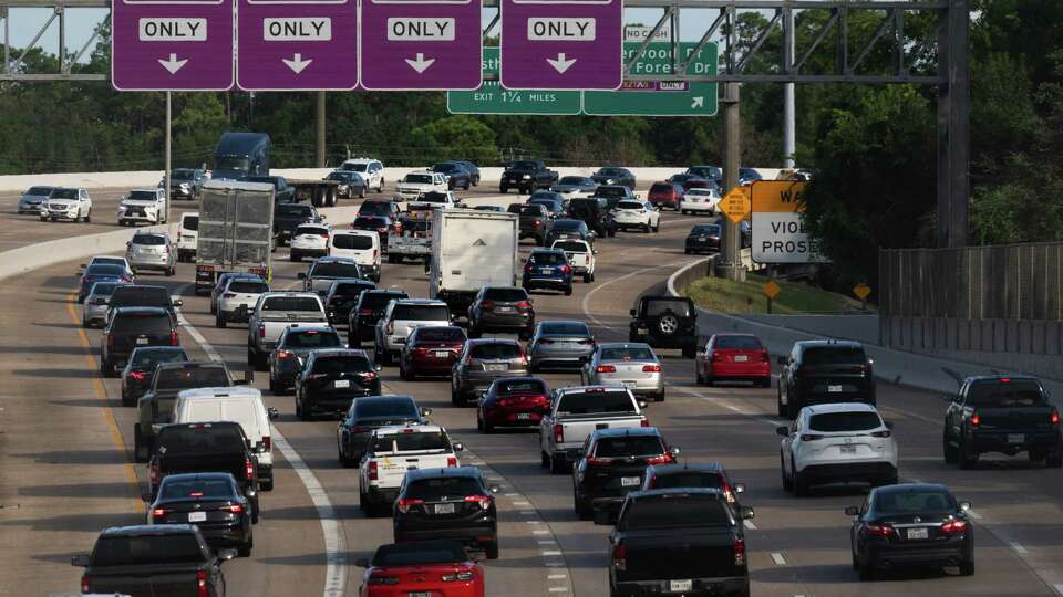 Traffic on the Sam Houston Tollway near near Memorial Drive, Thursday, Aug. 15, 2024, in Houston.