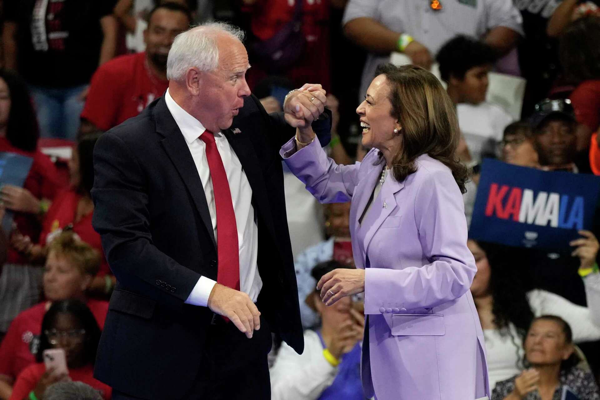 Kamala Harris and Tim Walz talk Springsteen, Prince and vinyl