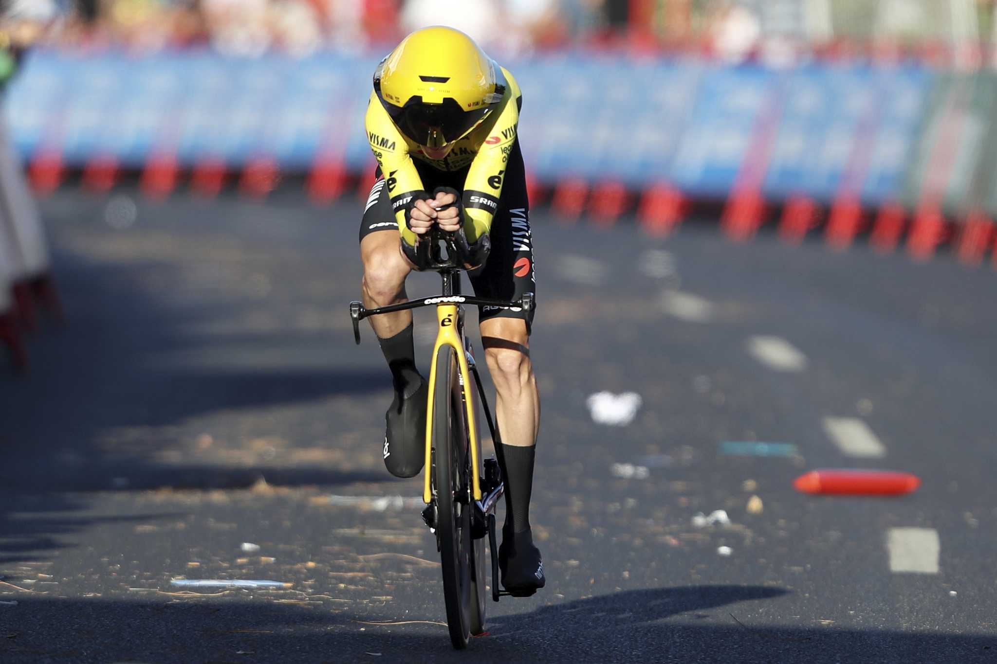 American Brandon McNulty wins the individual time trial in the opening stage of the Spanish Vuelta