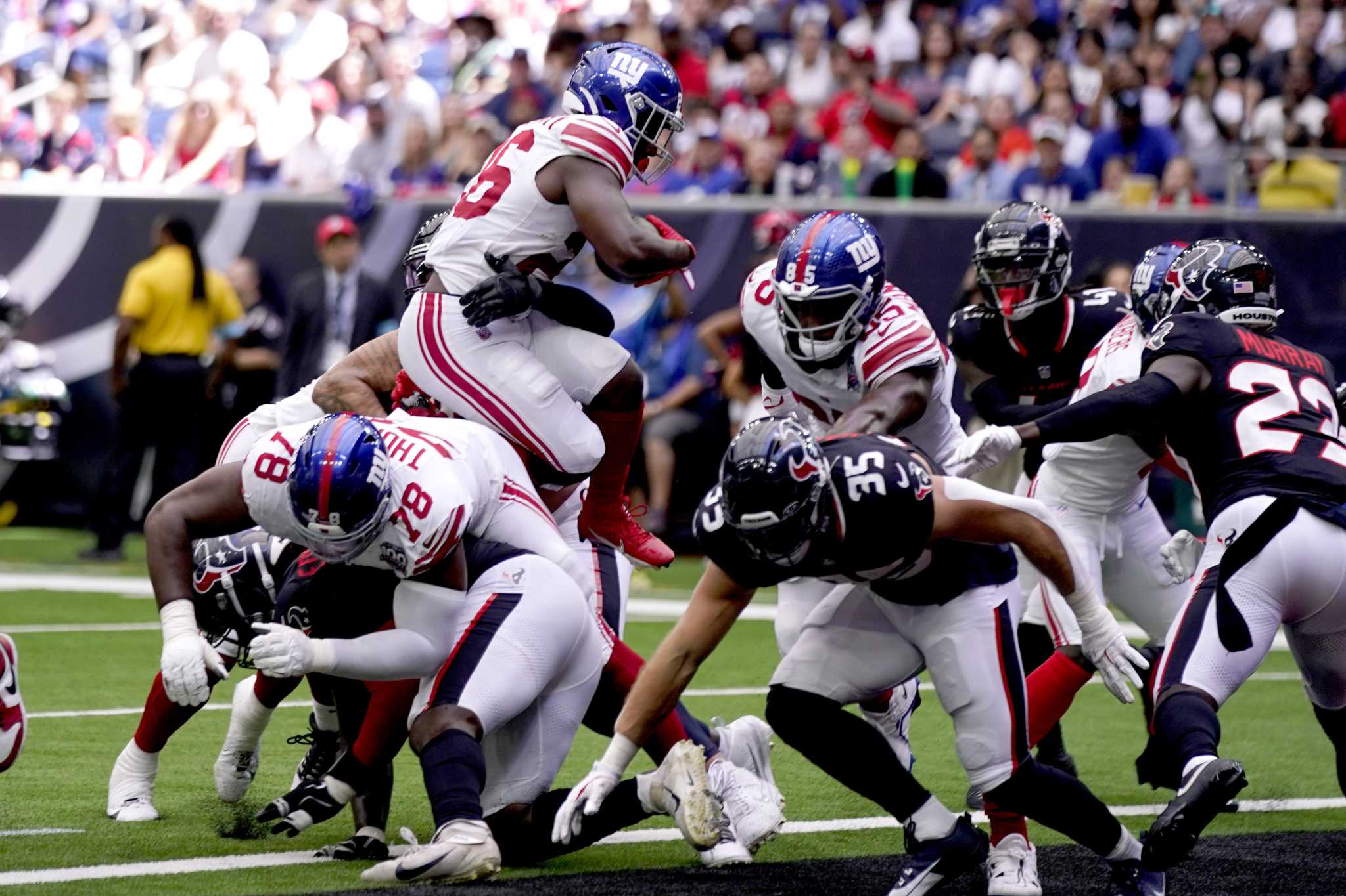 While QB Daniel Jones had problems, the Giants O-Line and Malik Nabers did well against the Texans