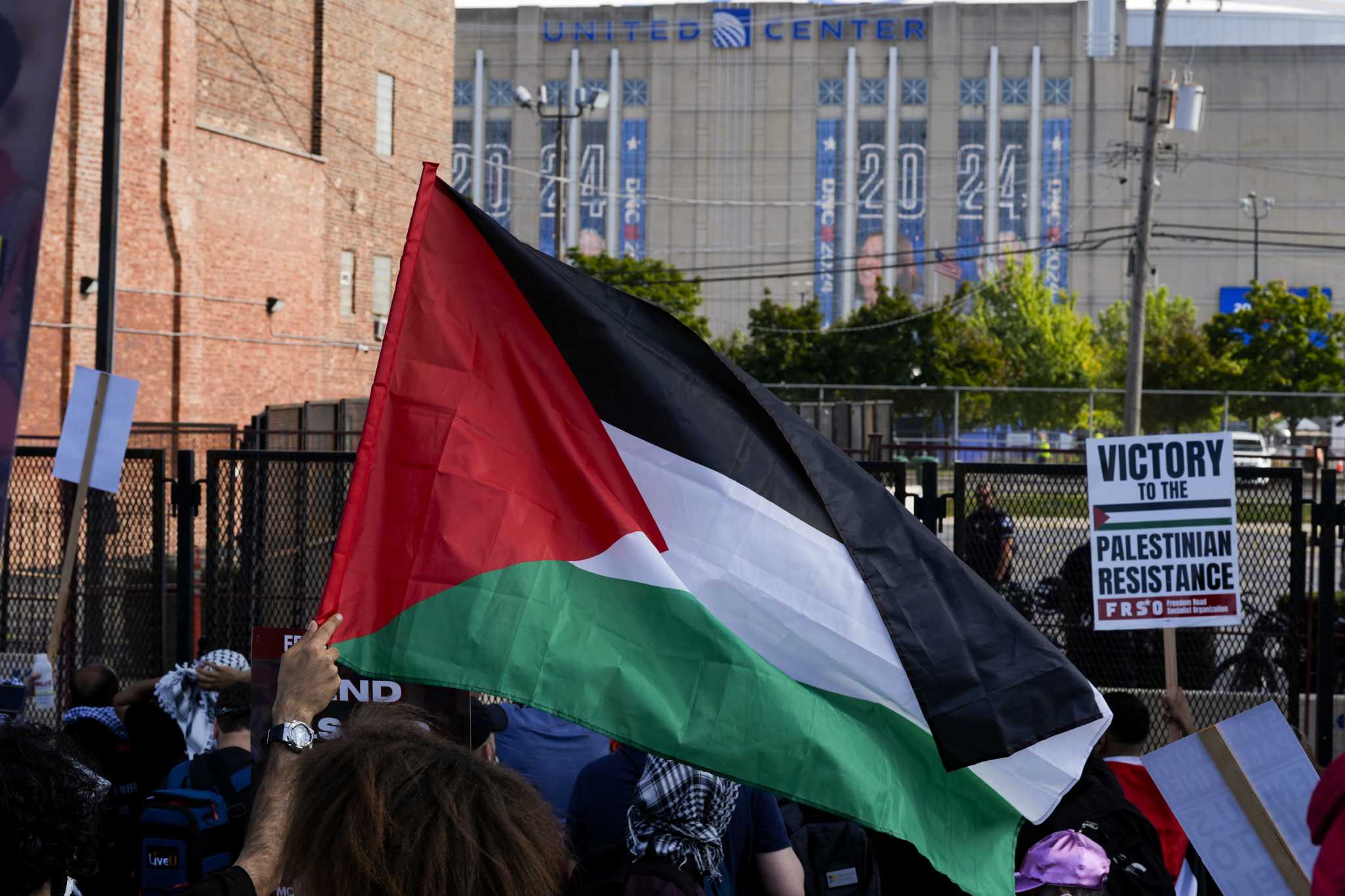 Pro-Palestinian Delegates Protest at DNC