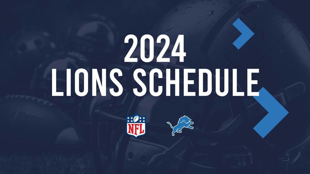 2024 Detroit Lions Single Game Tickets and Schedule