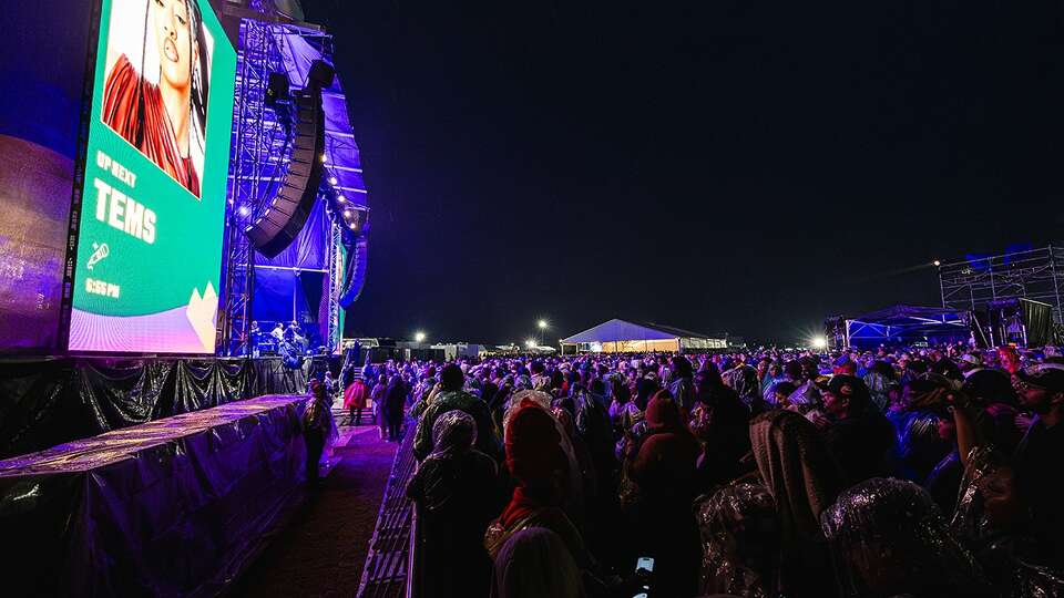 Constellation Field has hosted numerous concerts and laser shows.