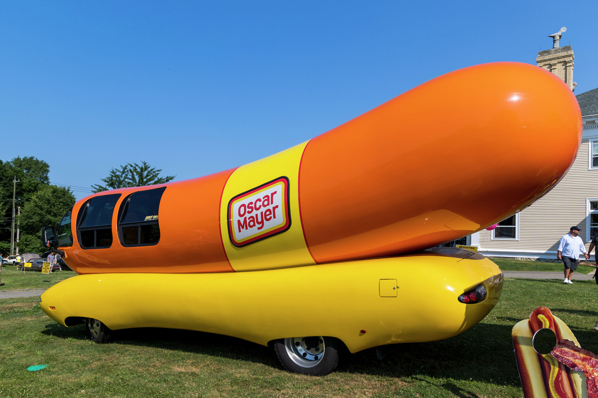 The Oscar Mayer Wienermobile is back in CT. Here it is visiting.