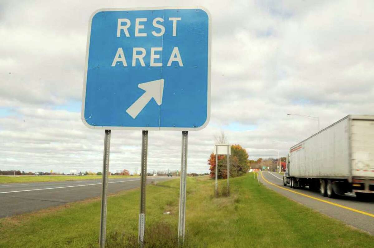 A view of the entrance at the Schodack Interstate 90 rest stop in Schodack, NY on Monday, Nov. 1, 2010. (Paul Buckowski / Times Union)
