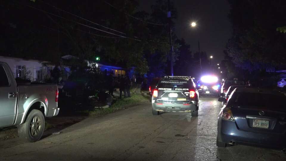 Houston police investigated a shooting in the 2200 block of Collier on Thursday, Aug. 22, 2024. Four children were wounded in the shooting, police said.