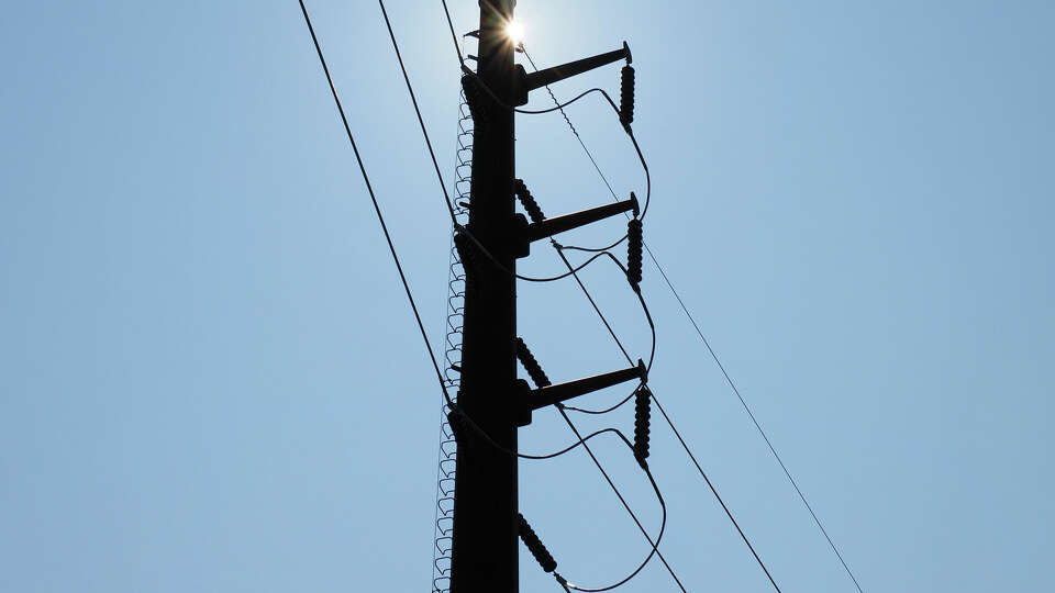 A view of Eversource power lines near Black Rock Turnpike in Fairfield, Conn., on Saturday August 24, 2024. There has been tree/vegetation damage and/or removal from an Eversource project that has rebuilt a series of poles along the transmission line. The Siting Council has requested answers from Eversource pertaining to the removal because of an email from resident Lindsay Autz.