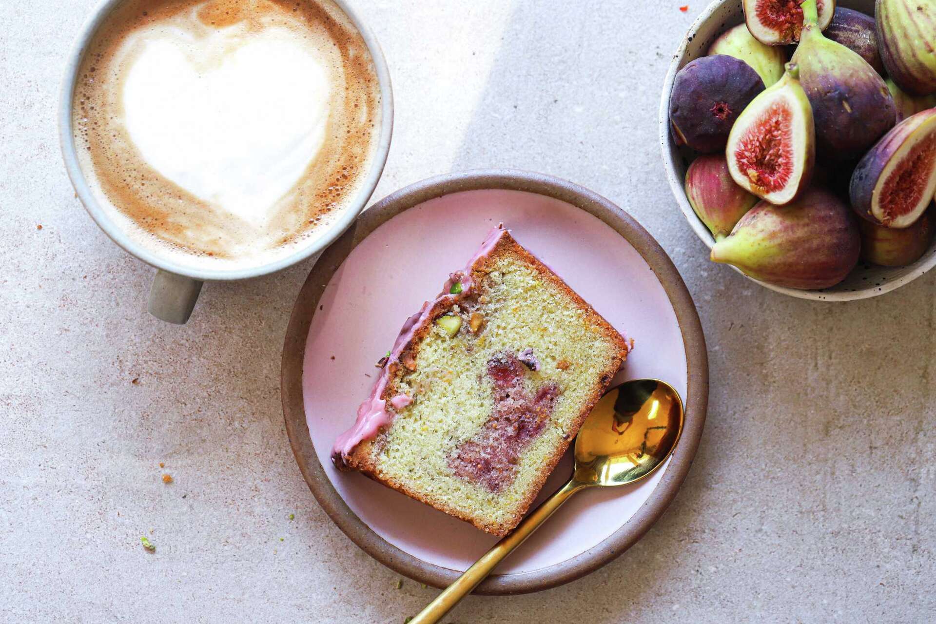 Recipe: Fig, Star Anise and Pistachio Loaf Cake, image size:1920x1280