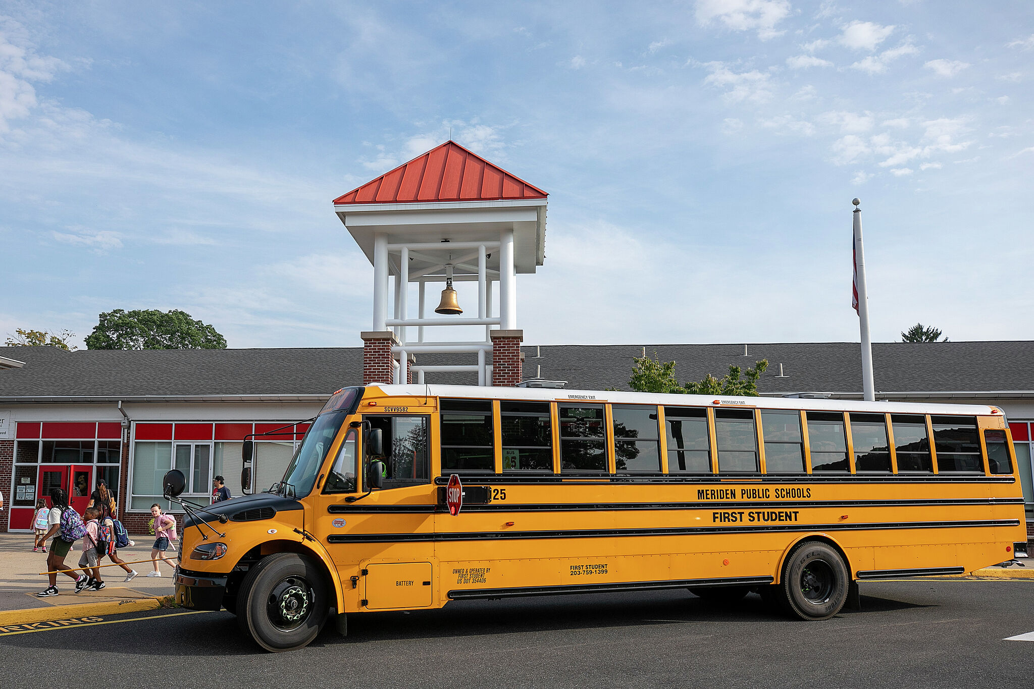 Meriden students roll into the 2024-25 school year on new buses