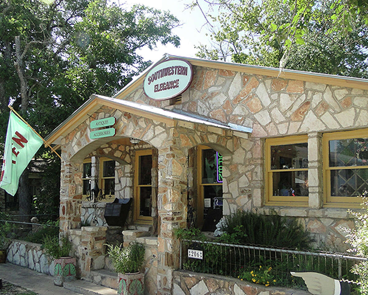 Southwestern Elegance's rock house is filled with furniture, paints, gifts and supplies.