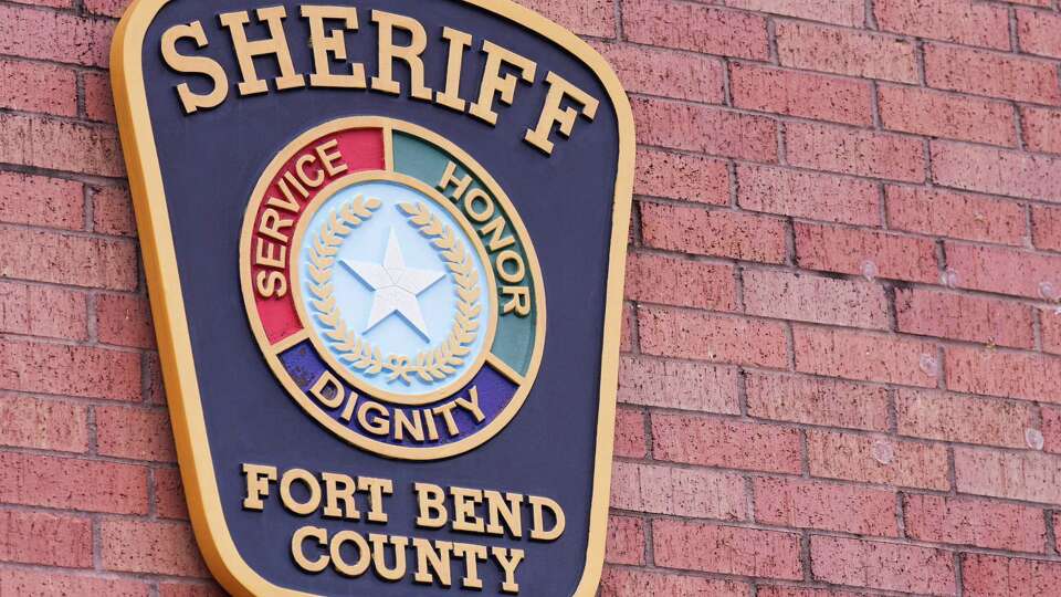 The Fort Bend Sheriff's Office logo is seen outside the county's jail, Friday, Aug. 30, 2024, in Richmond.