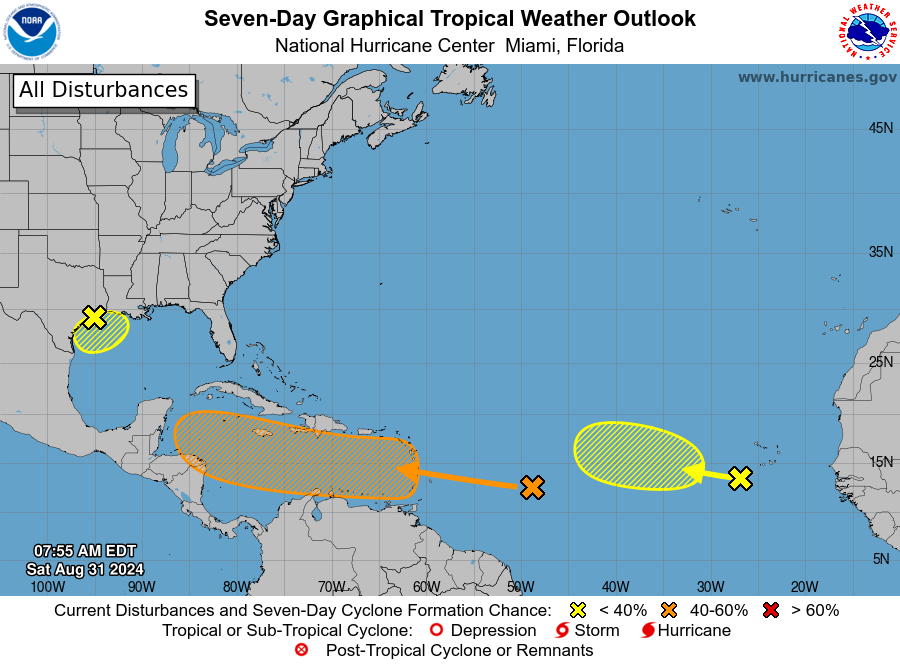 Houston tracking tropical activity churning off Texas Gulf Coast