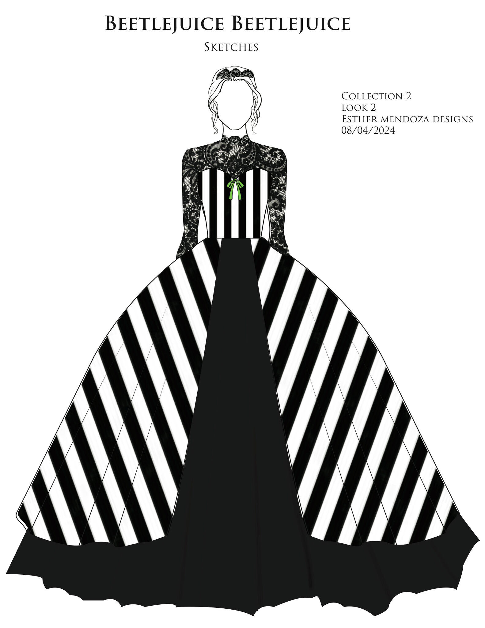 beetlejuice black wedding dress NECA Knocker Bobble Head main image 1