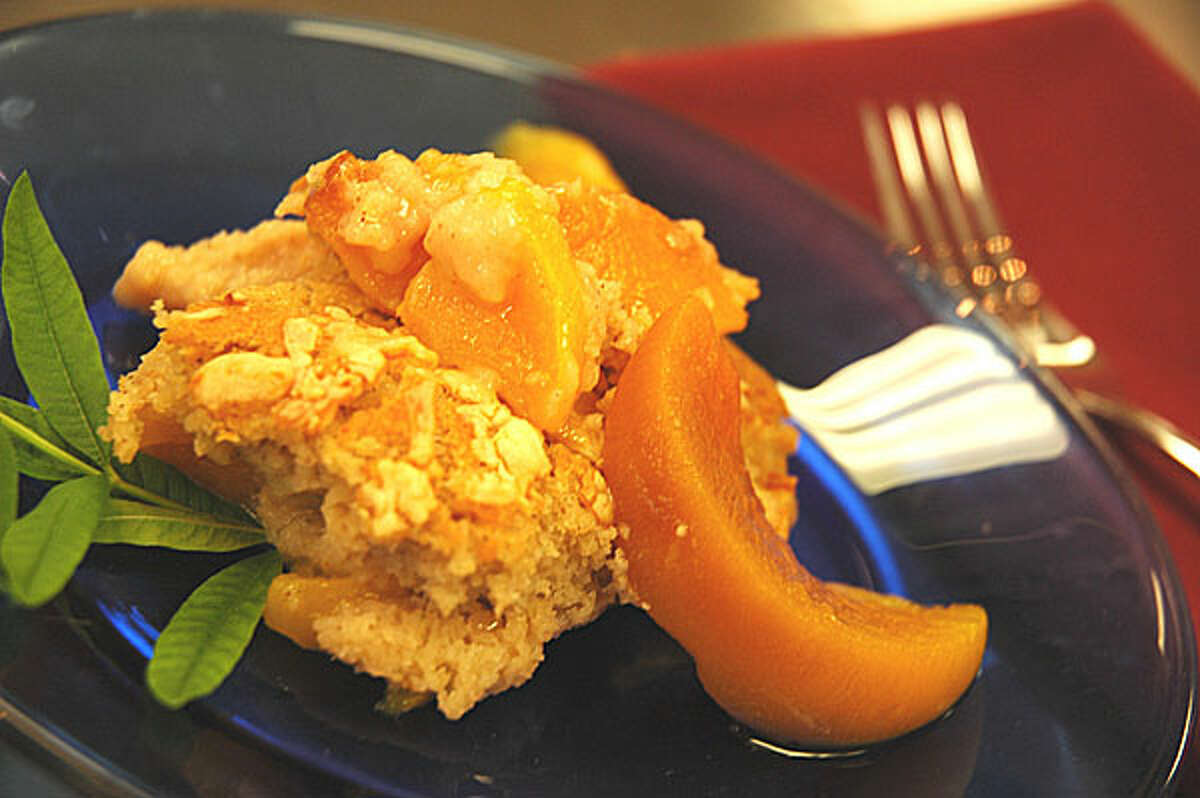 Lemon Verbena Peach Cobbler with Habenero Cheddar was created by Bill Varney.