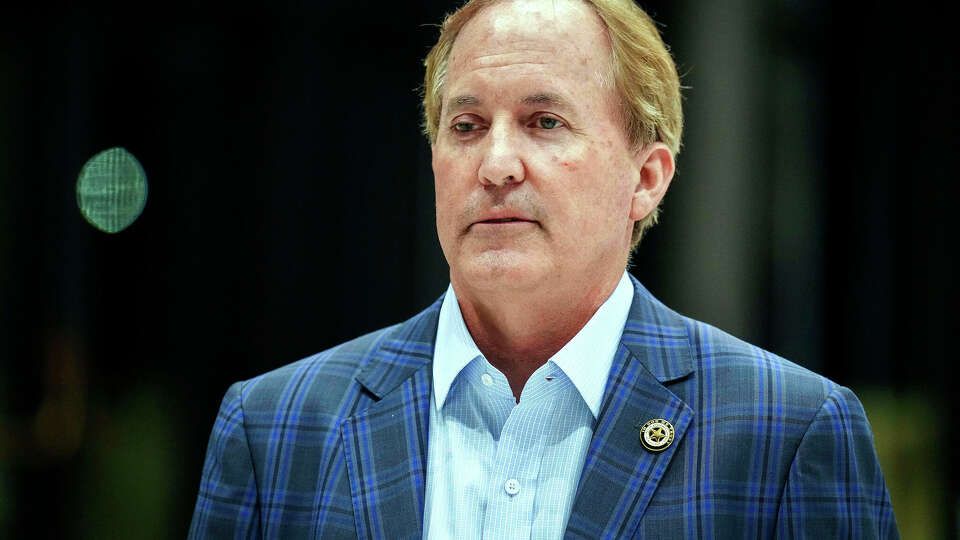 Texas Attorney General Ken Paxton tapes an endorsement for a Texas Court of Criminal Appeals candidate during a campaign rally on Feb. 7, 2024, in Wylie, Texas. (Smiley N. Pool/The Dallas Morning News/TNS)