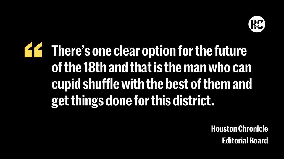 There’s one clear option for the future of the 18th and that is the man who can cupid shuffle with the best of them and get things done for this district.