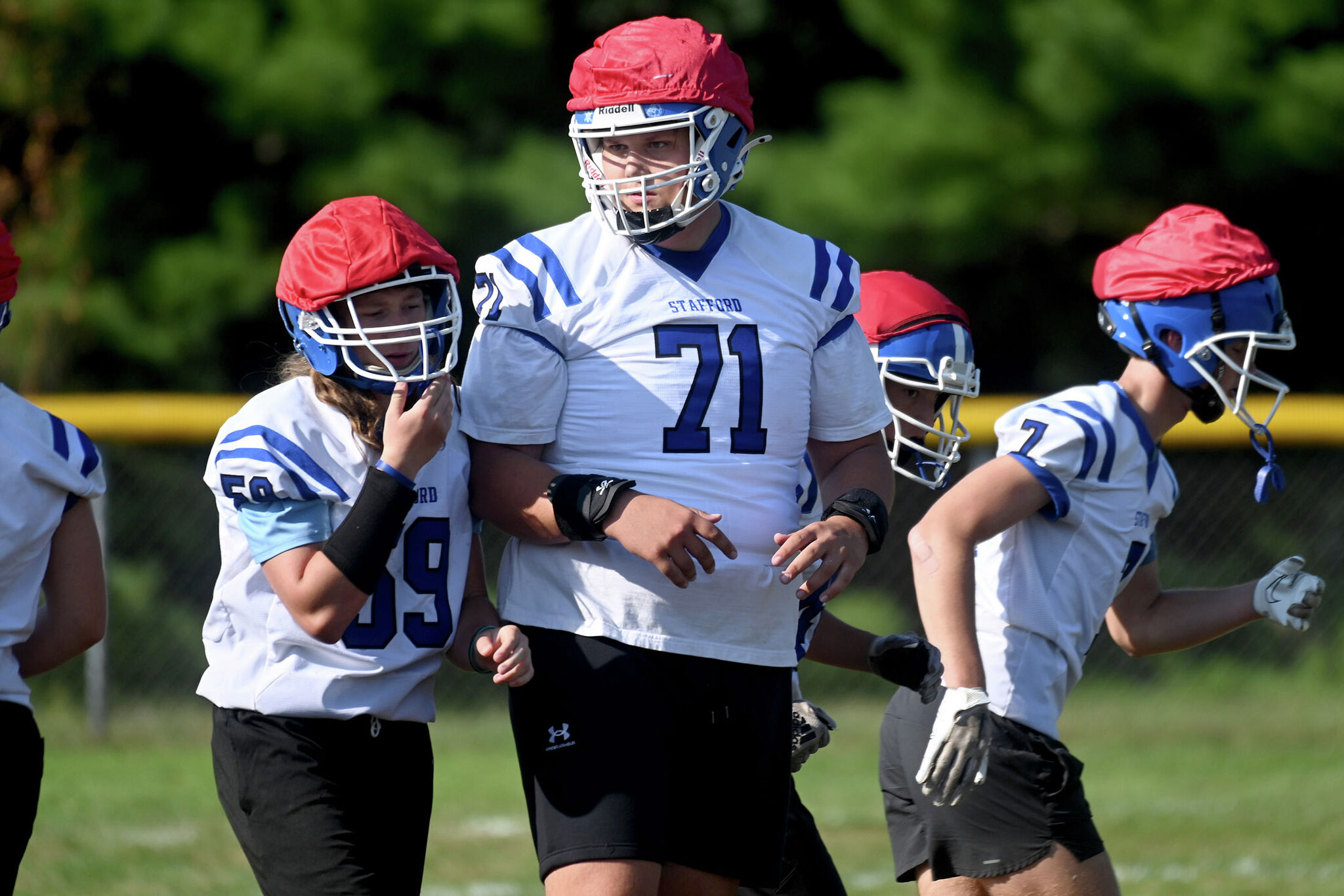 Freshman Budd a big (6-foot-8) addition to Stafford football team