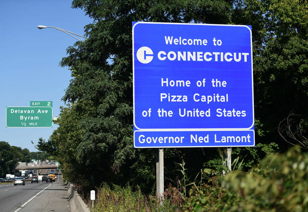 New highway 'Welcome' signs promote CT as a pizza, basketball capital
