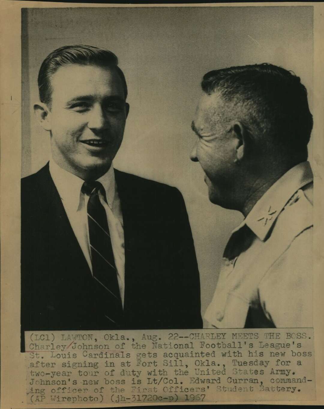 Big Spring grad, former NFL QB Charley Johnson dies at 85