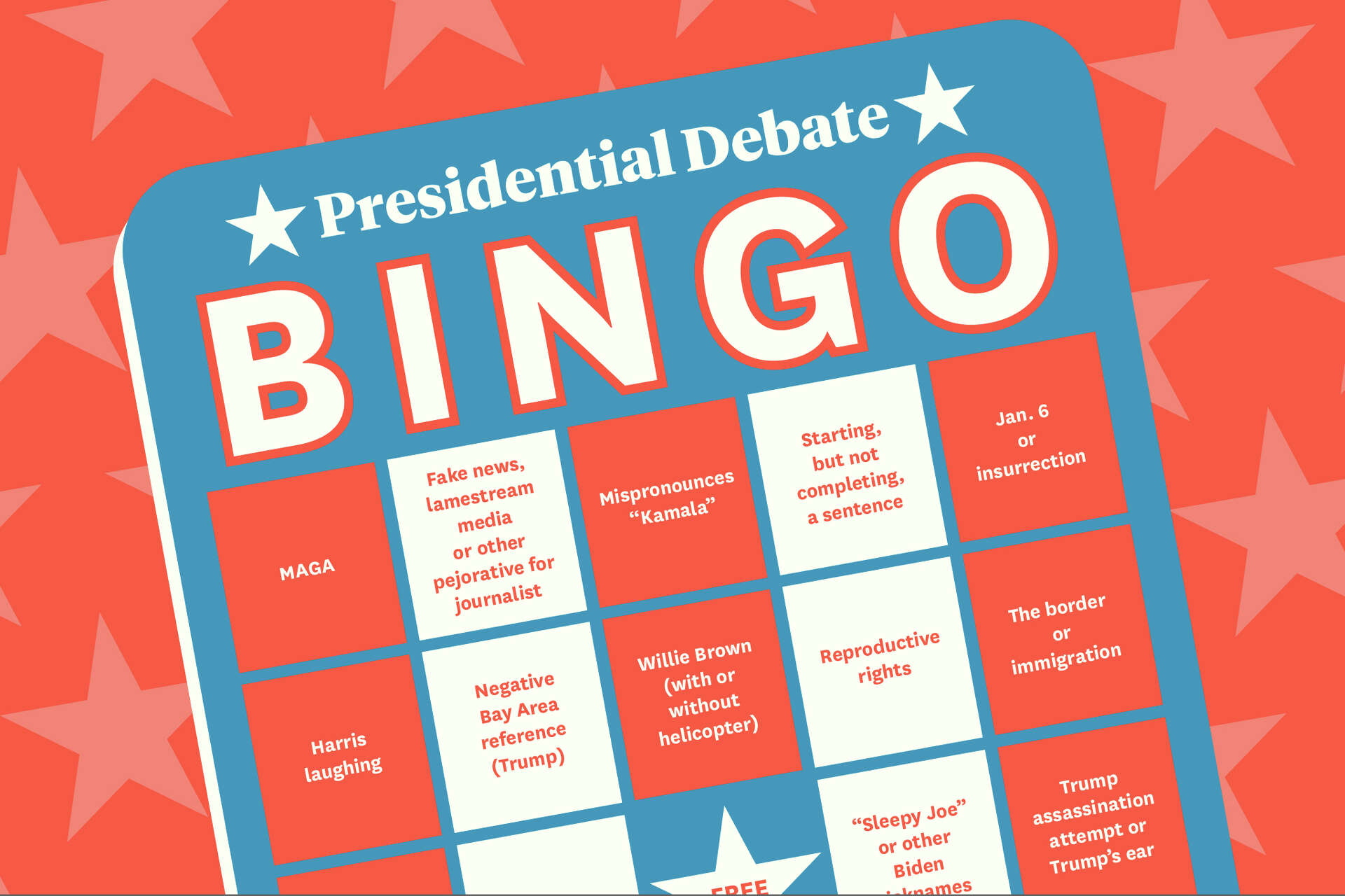 Play along during Harris-Trump debate with the Chronicle's bingo card play-along-during-harris-trump-debate-with-the-chronicle-s-bingo-card