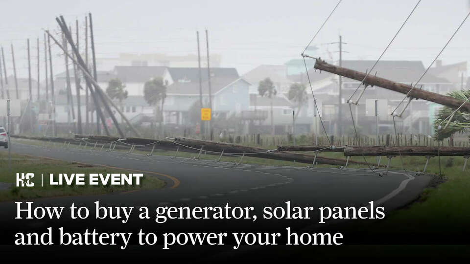 Promotional image for virtual event on how to power your home during an outage