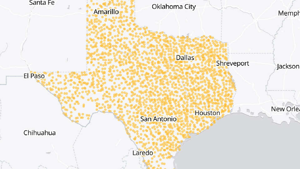 This map reveals who owns every property in Texas.