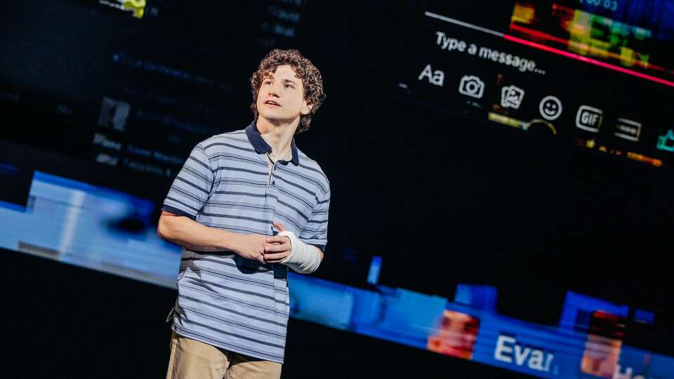 Michael Fabisch stars in the title role in 'Dear Evan Hansen,' playing TUTS Sept. 10-22.