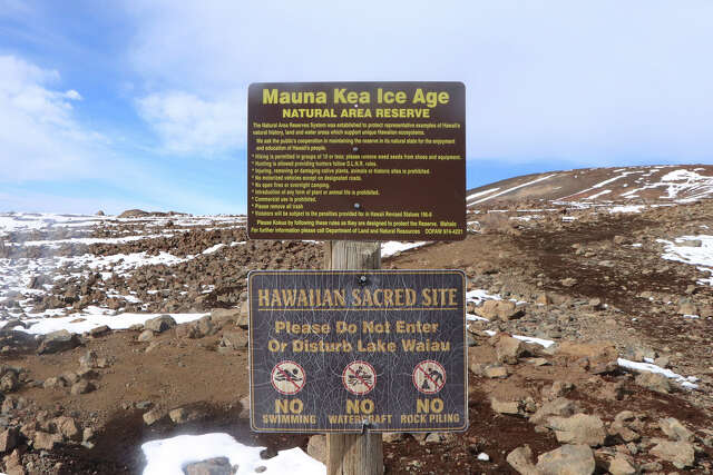 The only alpine lake in Hawaii was created by an Ice Age glacier