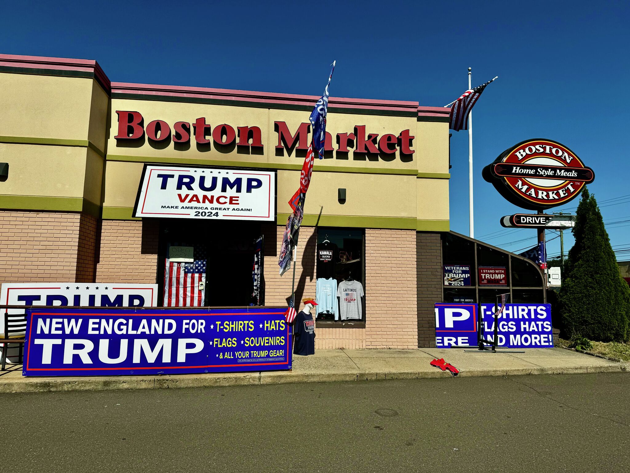 Donald Trump memorabilia store opens in old Milford Boston Market