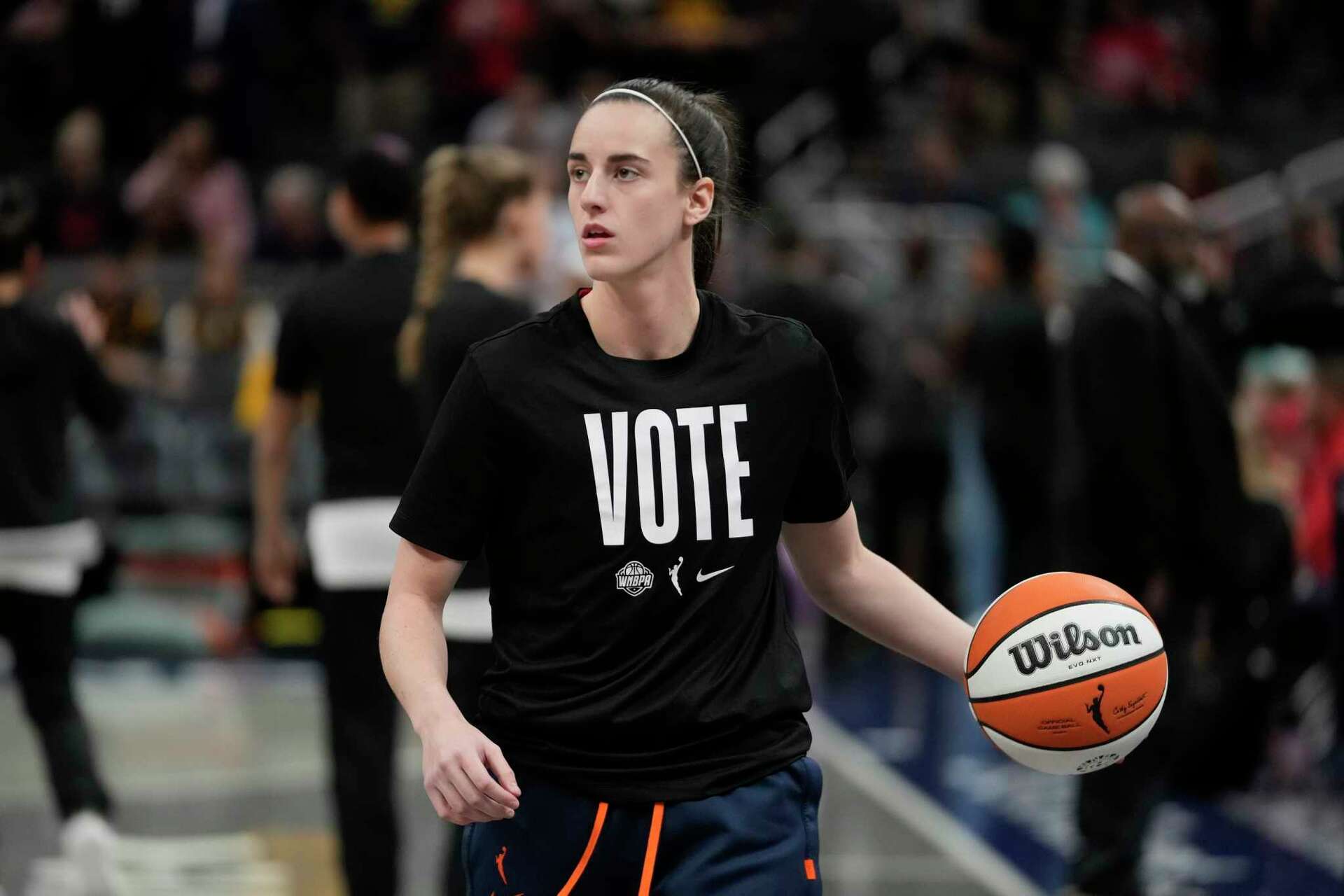 Caitlin Clark hits a button, and a symbol evolves | Finger