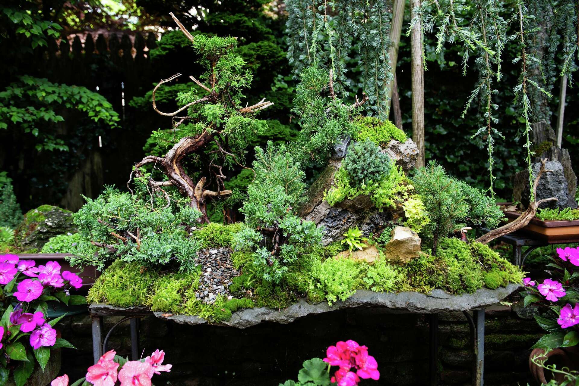 A private Japanese garden in Connecticut offers a peaceful retreat