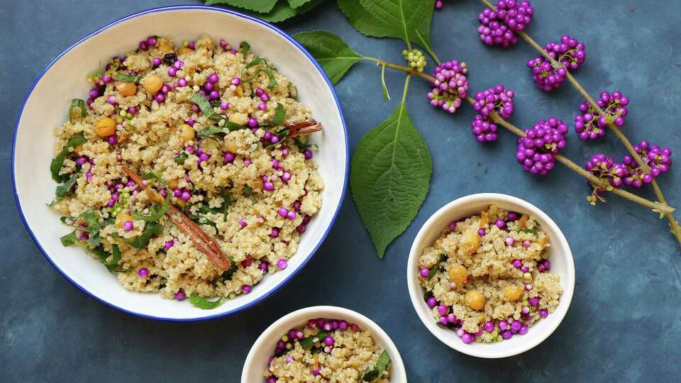 Beautyberry quinoa pilaf from Anita Jaisinghani