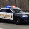Police say a gray or silver SUV sideswiped four members of the Newtown High School female track team Monday morning as they made their way across the intersection of Church Hill Road and an Interstate 84 off-ramp.