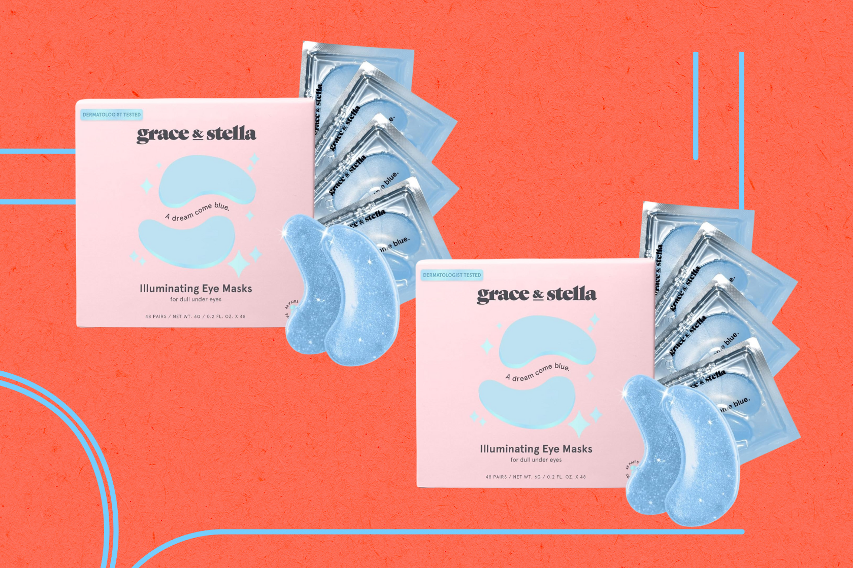 Treat yourself to 48 pairs of Grace & Stella under eye masks — now $21