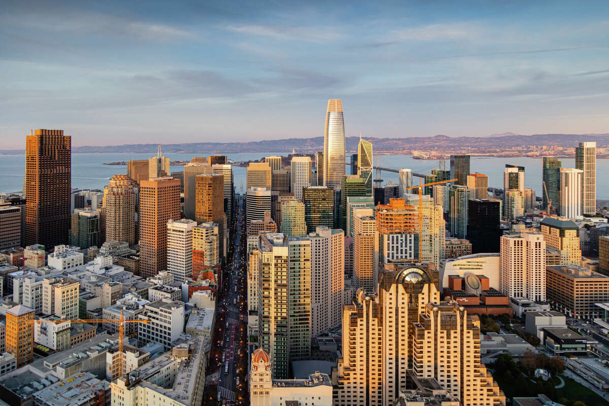 San Francisco is seen from above. 