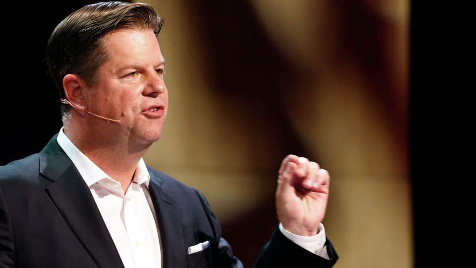 Former San Francisco interim mayor Mark Farrell speaks during a mayoral candidate debate at KQED hosted by the station and the San Francisco Chronicle in San Francisco, on Thursday, September 19, 2024.